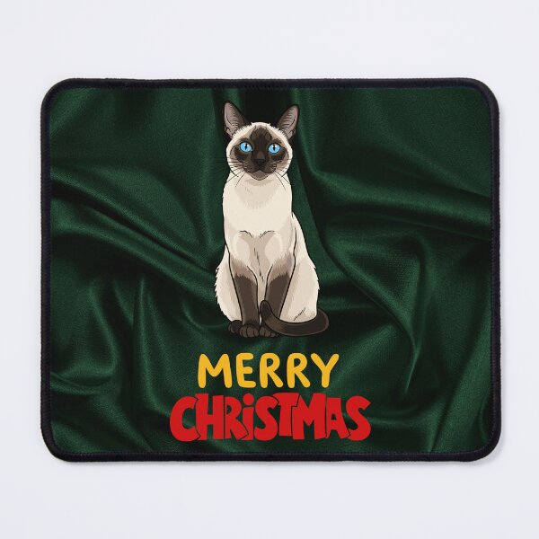 Item preview, Cute Siamese Cat Merry Christmas Holiday Art designed and sold by stormk10.