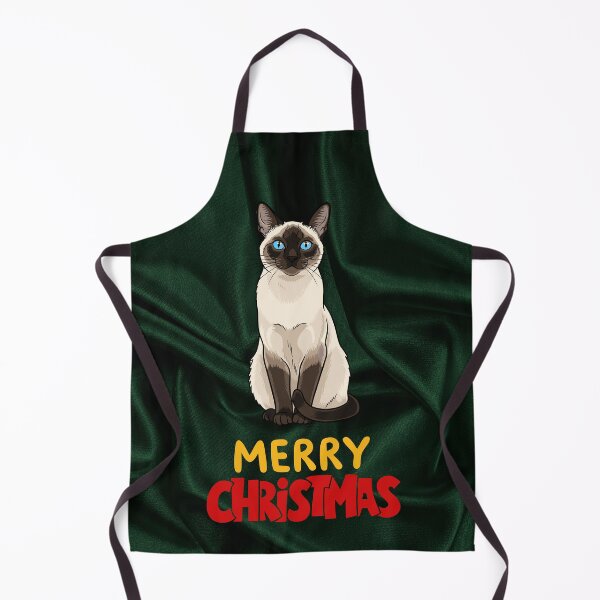 Item preview, Cute Siamese Cat Merry Christmas Holiday Art designed and sold by stormk10.