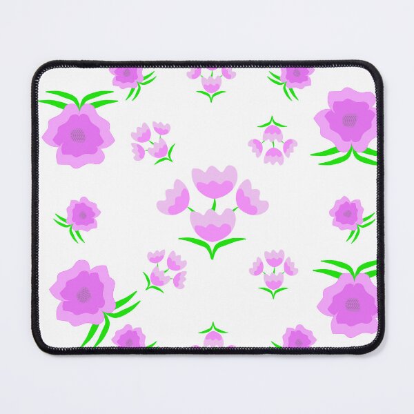 Item preview, Cute Pink Floral and Tulip Bouquet Seamless Pattern on White Background designed and sold by Ei-Ei.