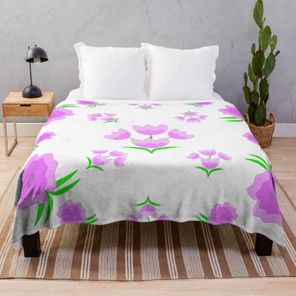 Item preview, Cute Pink Floral and Tulip Bouquet Seamless Pattern on White Background designed and sold by Ei-Ei.