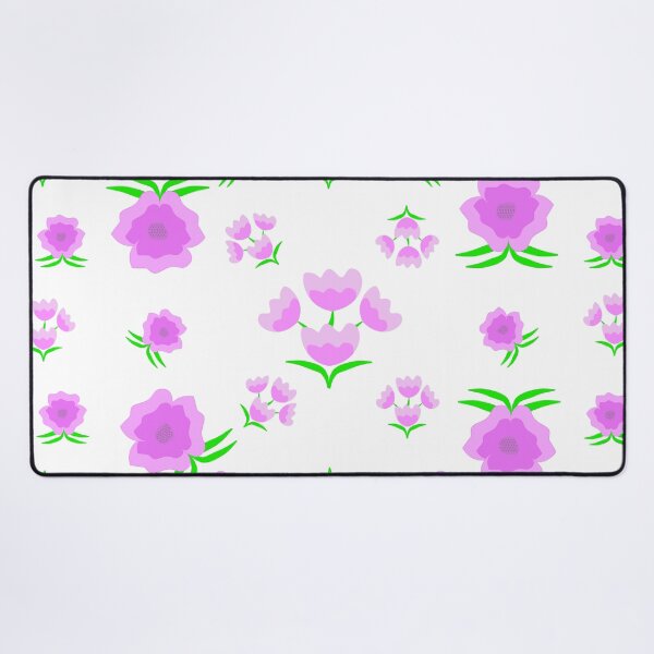Item preview, Cute Pink Floral and Tulip Bouquet Seamless Pattern on White Background designed and sold by Ei-Ei.