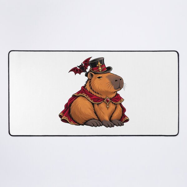 Item preview, Vampire Capybara Count Halloween - Cute Gothic Bat Top Hat Sticker designed and sold by VYBEHAUS.