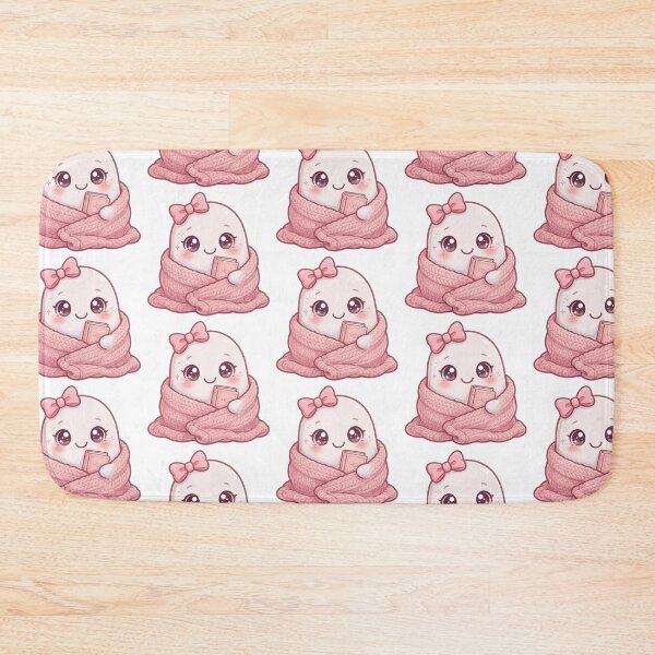 Item preview, Cute & cozy pink ghost with book designed and sold by priyankajustine.