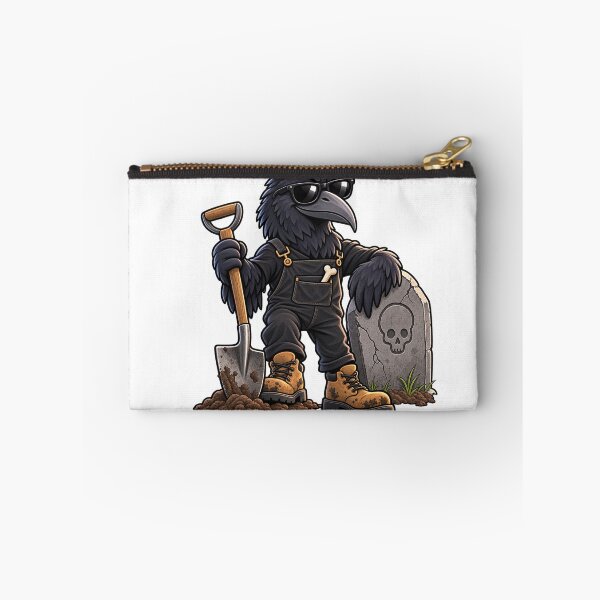 Item preview, Raven Gravedigger – Funny Dark Humor Crow designed and sold by MoodMinistry.