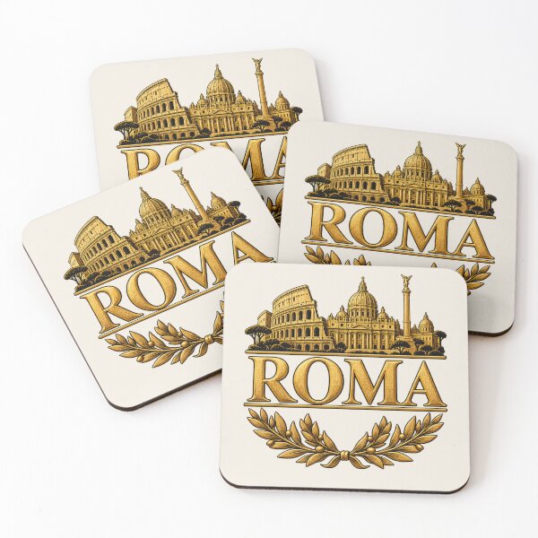 Item preview, Roma – Golden Rome Landmarks Italian Travel Design designed and sold by MetaModel Editions.
