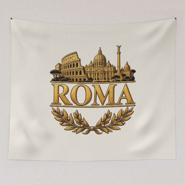 Item preview, Roma – Golden Rome Landmarks Italian Travel Design designed and sold by MetaModel Editions.