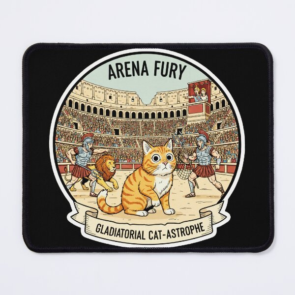 Item preview, Gladiatorial Catastrophe - Roman History Humor Art designed and sold by codex antique.