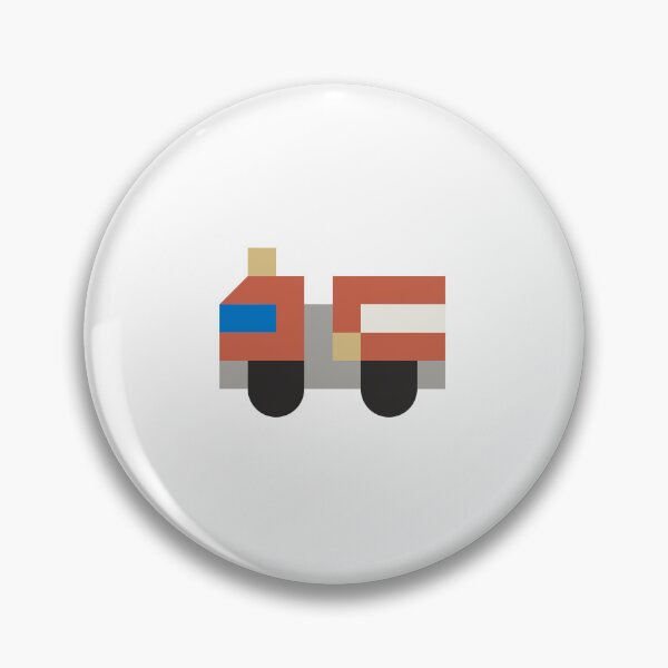 Item preview, Geometric Fire Truck – Modular Geometric Art designed and sold by Crocoedu.