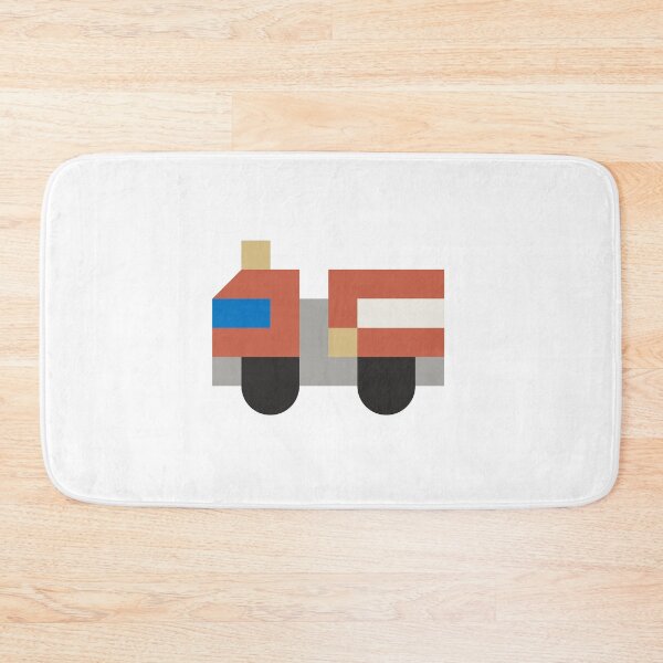Item preview, Geometric Fire Truck – Modular Geometric Art designed and sold by Crocoedu.