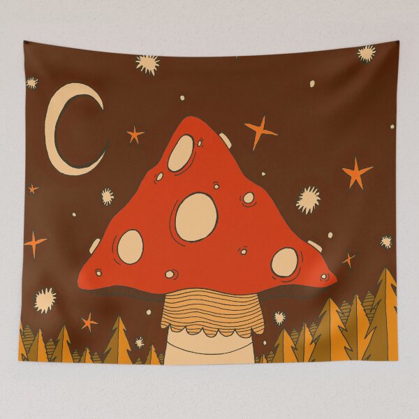 Item preview, A giant autumn mushroom designed and sold by Swadeillustrations.