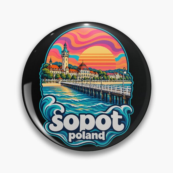 Item preview, Sopot City Trojmiasto Poland Trippy Art designed and sold by TomFrontierArt.