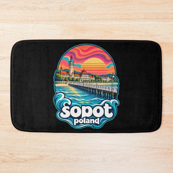 Item preview, Sopot City Trojmiasto Poland Trippy Art designed and sold by TomFrontierArt.