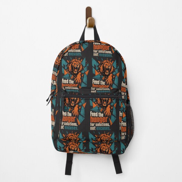 Item preview, Feed the Hunger for Solutions Not Excuses Lion Consultant Business Design designed and sold by Bennie Singh.
