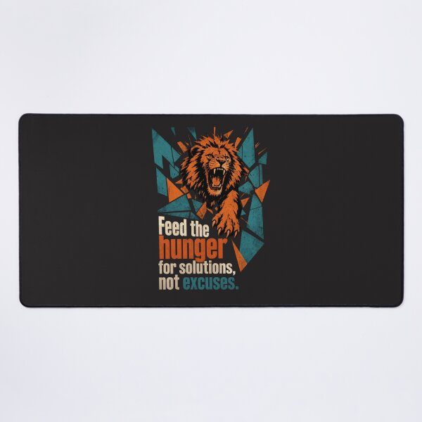 Item preview, Feed the Hunger for Solutions Not Excuses Lion Consultant Business Design designed and sold by Bennie Singh.