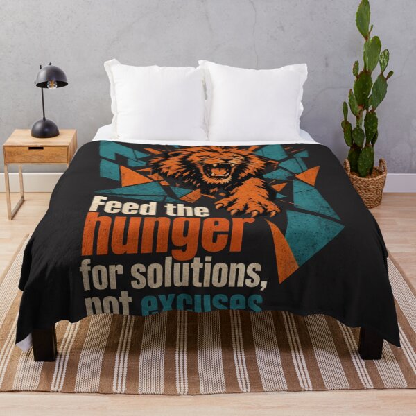 Item preview, Feed the Hunger for Solutions Not Excuses Lion Consultant Business Design designed and sold by Bennie Singh.