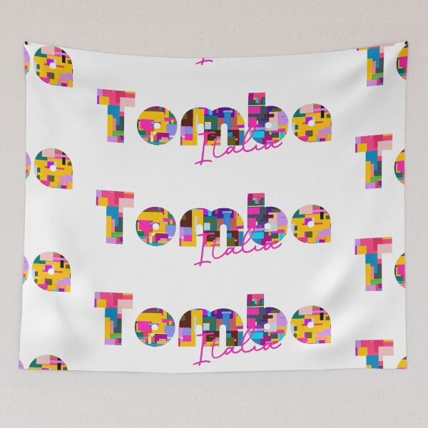 Item preview, Tomba, Assisi, Italy, Italia, colorful typography design for travellers designed and sold by Wanderful-roads.