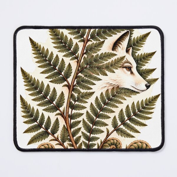 Item preview, The Fox in the Fern | Hidden Fox Botanical Art designed and sold by Norvian.