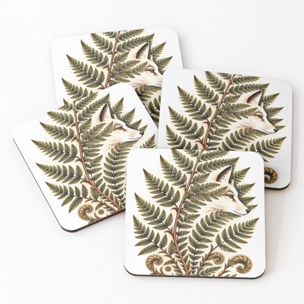 Item preview, The Fox in the Fern | Hidden Fox Botanical Art designed and sold by Norvian.