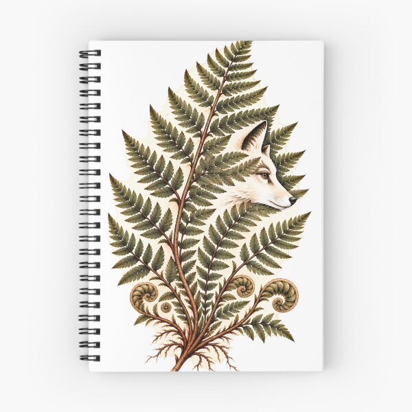 Item preview, The Fox in the Fern | Hidden Fox Botanical Art designed and sold by Norvian.