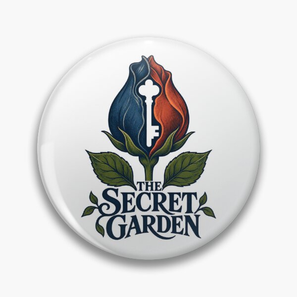 Item preview, The Secret Garden – Two-Tone Rosebud Keyhole designed and sold by Fenay Designs.