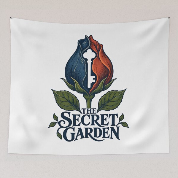 Item preview, The Secret Garden – Two-Tone Rosebud Keyhole designed and sold by Fenay Designs.
