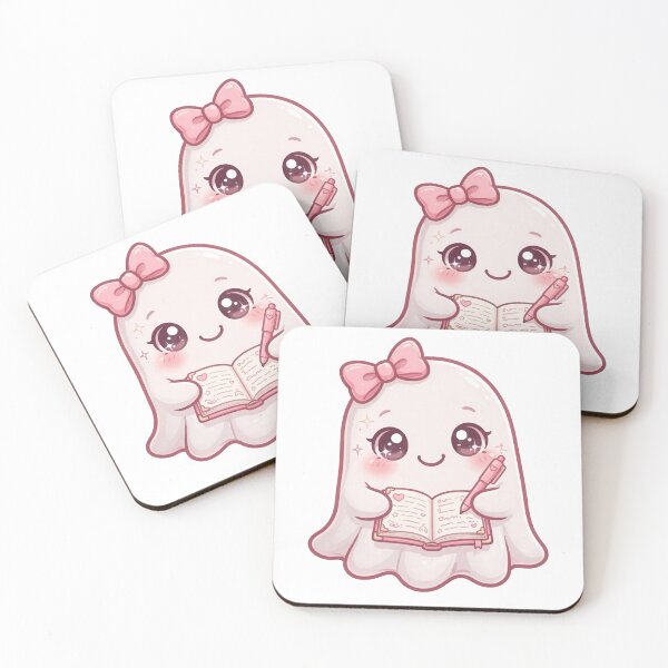 Item preview, Cute pink ghost scribbling designed and sold by priyankajustine.