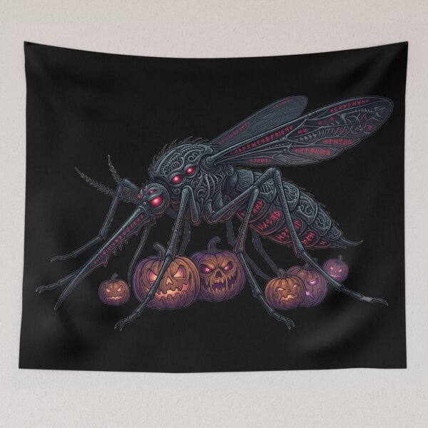 Item preview, Gothic Vampire Mosquito Macabre Halloween Dark Art designed and sold by ChinzorigBAY.