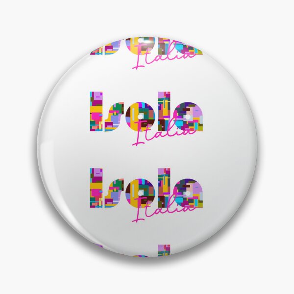 Item preview, Isola, Caselle Landi, Italy, Italia, colorful typography design for travellers designed and sold by Wanderful-roads.