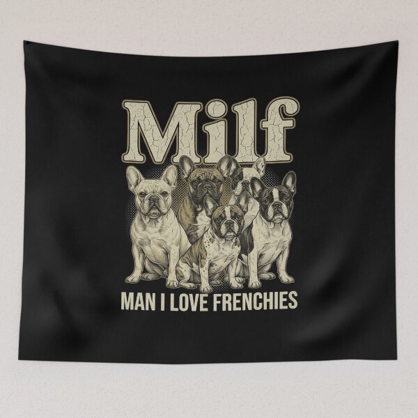 Item preview, Man I Love Frenchies Funny French Bulldog Lover Retro Dog Vintage Graphic designed and sold by Fatherday.