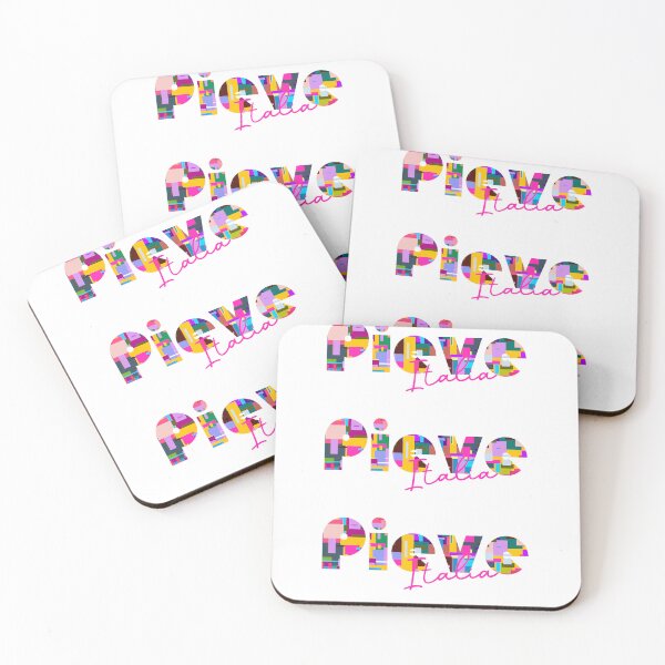 Item preview, Pieve, Castel Ritaldi, Italy, Italia, colorful typography design for travellers designed and sold by Wanderful-roads.