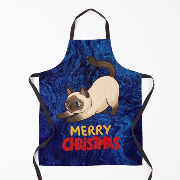 Item preview, Cute Siamese Cat Merry Christmas Holiday Art designed and sold by stormk10.