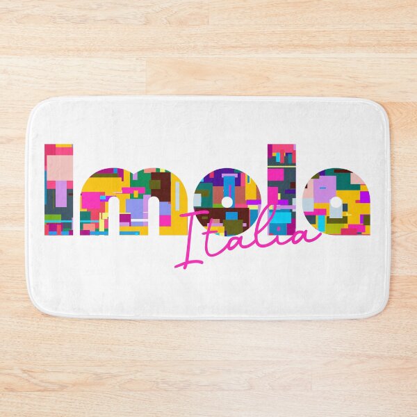 Item preview, Imola, Bologna, Italy, Italia, colorful typography design for travellers designed and sold by Wanderful-roads.