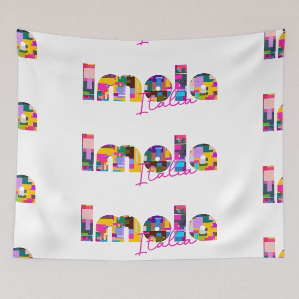 Item preview, Imola, Bologna, Italy, Italia, colorful typography design for travellers designed and sold by Wanderful-roads.