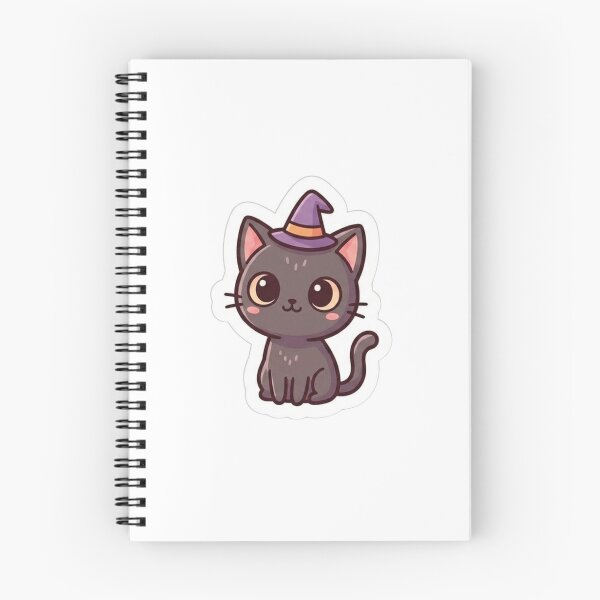 Item preview, Cute Black Cat Witch Halloween Sticker designed and sold by James Tedder.