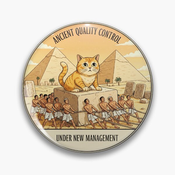 Item preview, Ancient Quality Control - Egyptian History Humor Art designed and sold by codex antique.