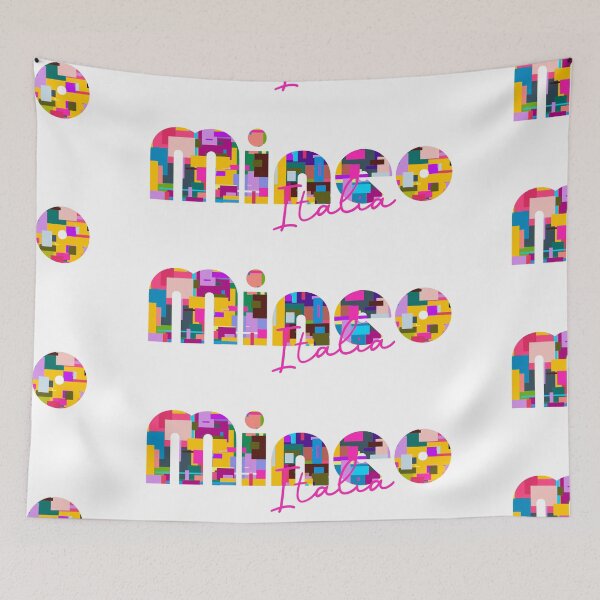 Item preview, Mineo, Catania, Italy, Italia, colorful typography design for travellers designed and sold by Wanderful-roads.