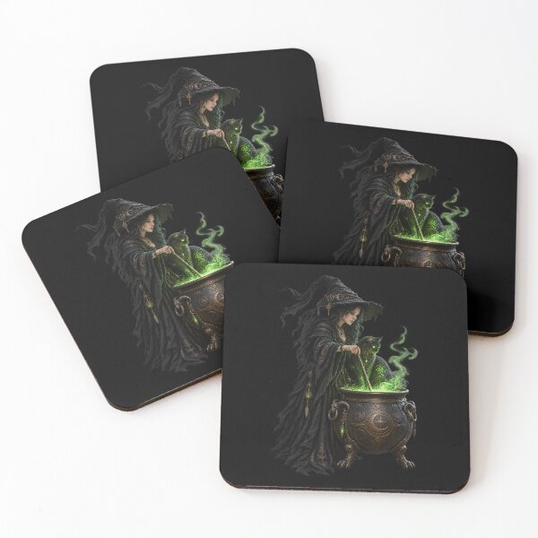 Item preview, Witch Cat cauldron  designed and sold by MarkColeImaging.