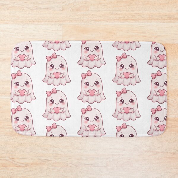 Item preview, Cute pink ghost with heart designed and sold by priyankajustine.