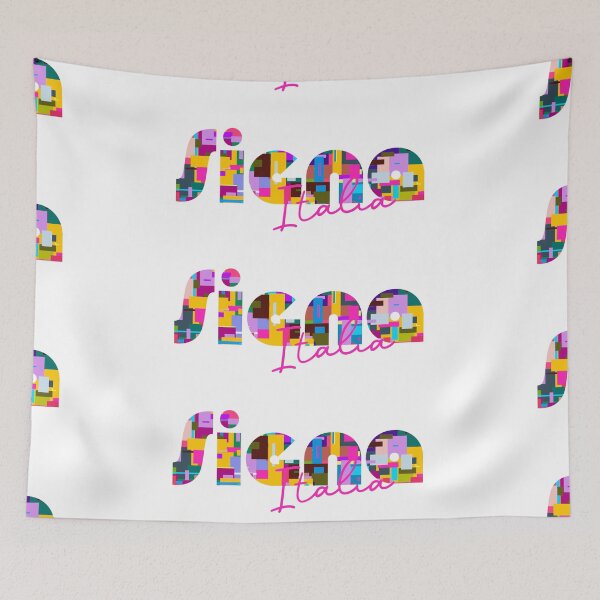 Item preview, Signa, Firenze, Italy, Italia, colorful typography design for travellers designed and sold by Wanderful-roads.