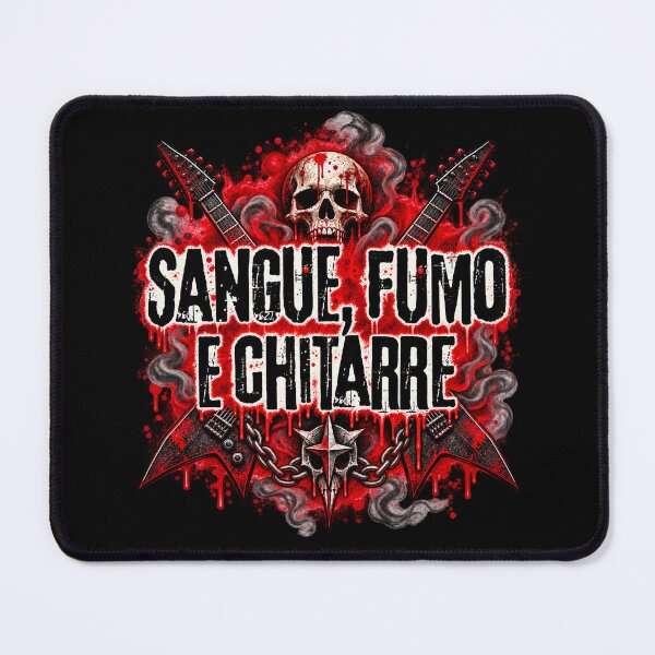 Item preview, Sangue Fumo e Chitarre – Italian Heavy Metal Skull Design designed and sold by MetaModel Editions.