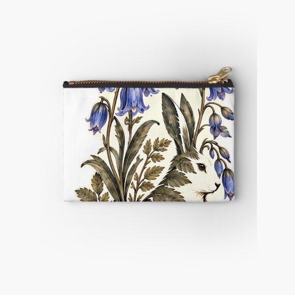 Item preview, The Hare Among Bluebells | Hidden Hare Botanical Art designed and sold by Norvian.
