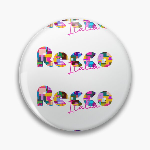 Item preview, Recco, Genova, Italy, Italia, colorful typography design for travellers designed and sold by Wanderful-roads.
