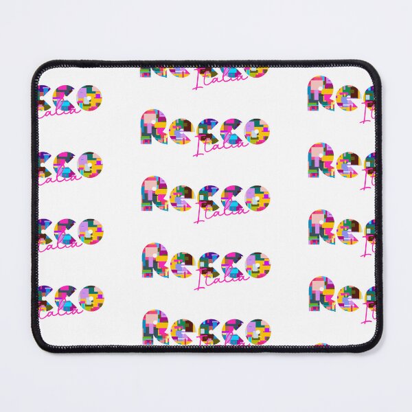 Item preview, Recco, Genova, Italy, Italia, colorful typography design for travellers designed and sold by Wanderful-roads.