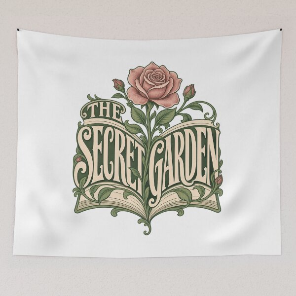Item preview, The Secret Garden – Open Book in Bloom designed and sold by Fenay Designs.