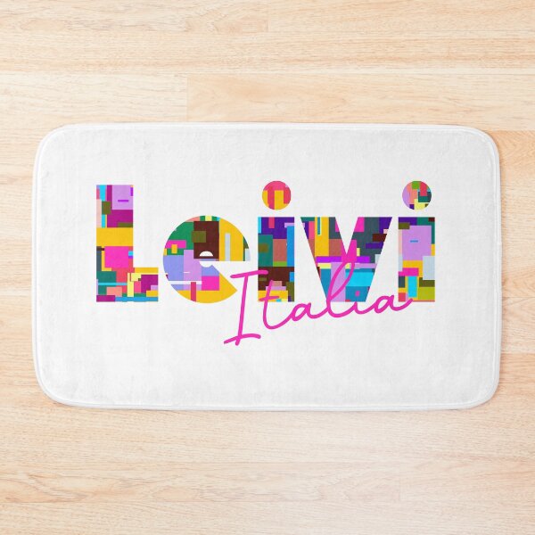 Item preview, Leivi, Genovam, Italy, Italia, colorful typography design for travellers designed and sold by Wanderful-roads.