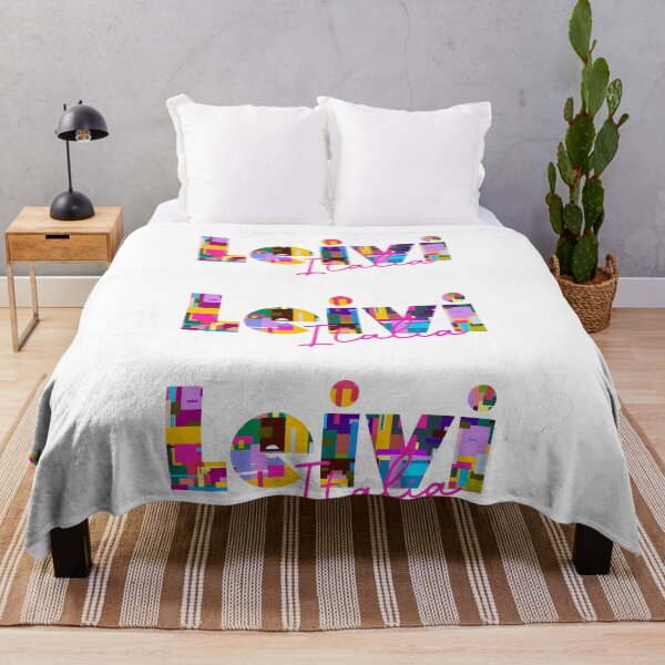 Item preview, Leivi, Genovam, Italy, Italia, colorful typography design for travellers designed and sold by Wanderful-roads.
