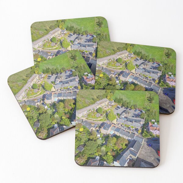 Item preview, Drone view of the village of Branscombe and The Masons Arms pub in Devon England UK designed and sold by John Gilham - Landscape Photography.
