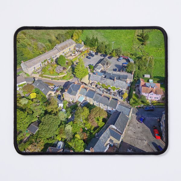 Item preview, Drone view of the village of Branscombe and The Masons Arms pub in Devon England UK designed and sold by John Gilham - Landscape Photography.