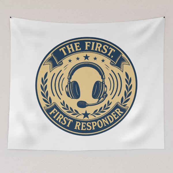 Item preview, The First First Responder 911 Dispatcher Emblem designed and sold by BoosterShop.