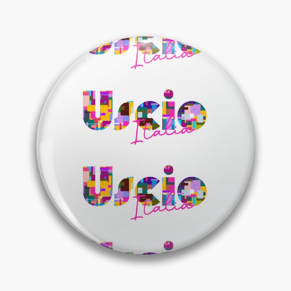 Item preview, Uscio, Genova, Italy, Italia, colorful typography design for travellers designed and sold by Wanderful-roads.
